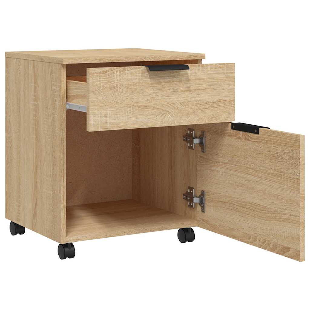 Classeur mobile avec roues Chêne sonoma 45x38x54 cm - XIOS