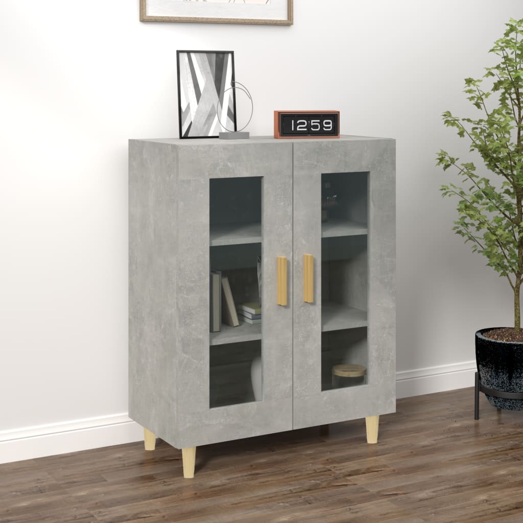 Buffet gris béton 69,5x34x90 cm bois d'ingénierie - XIOS