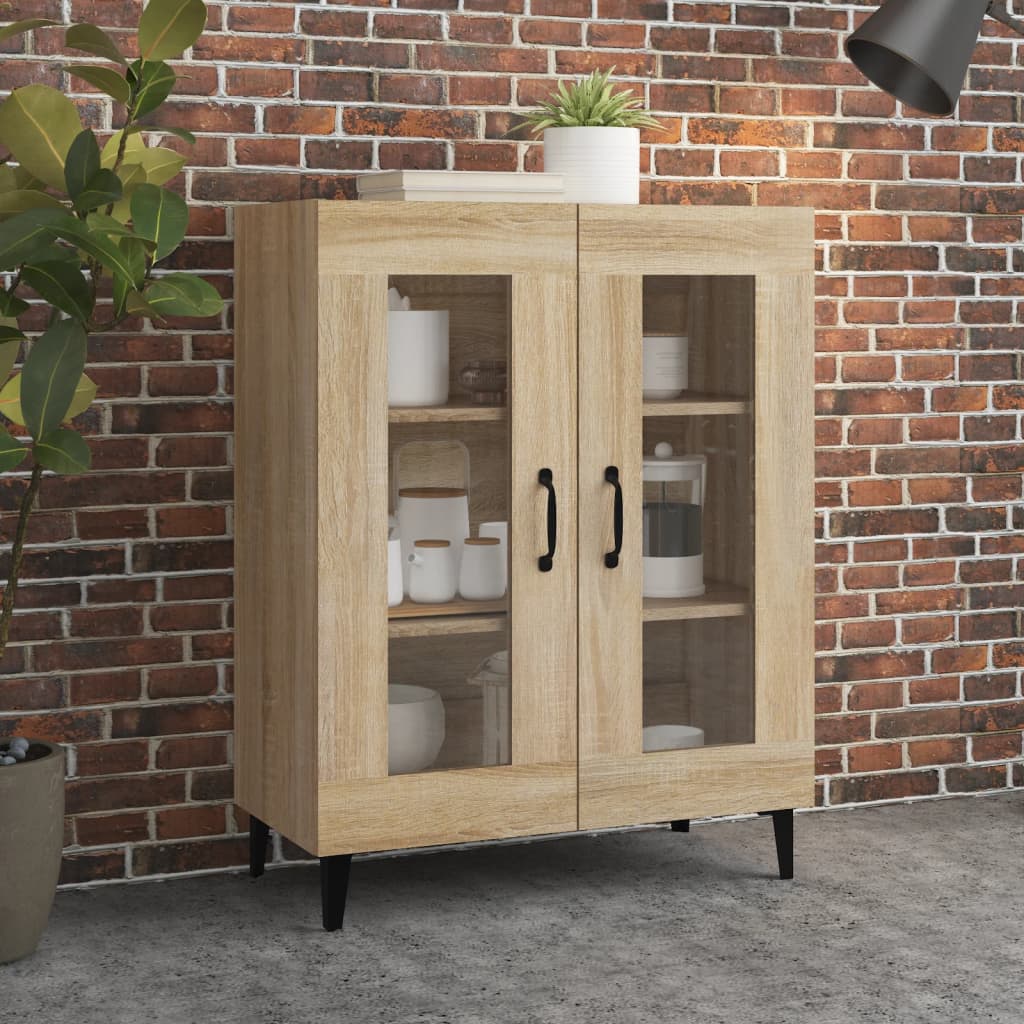 Buffet chêne sonoma 69,5x34x90 cm bois d'ingénierie - XIOS
