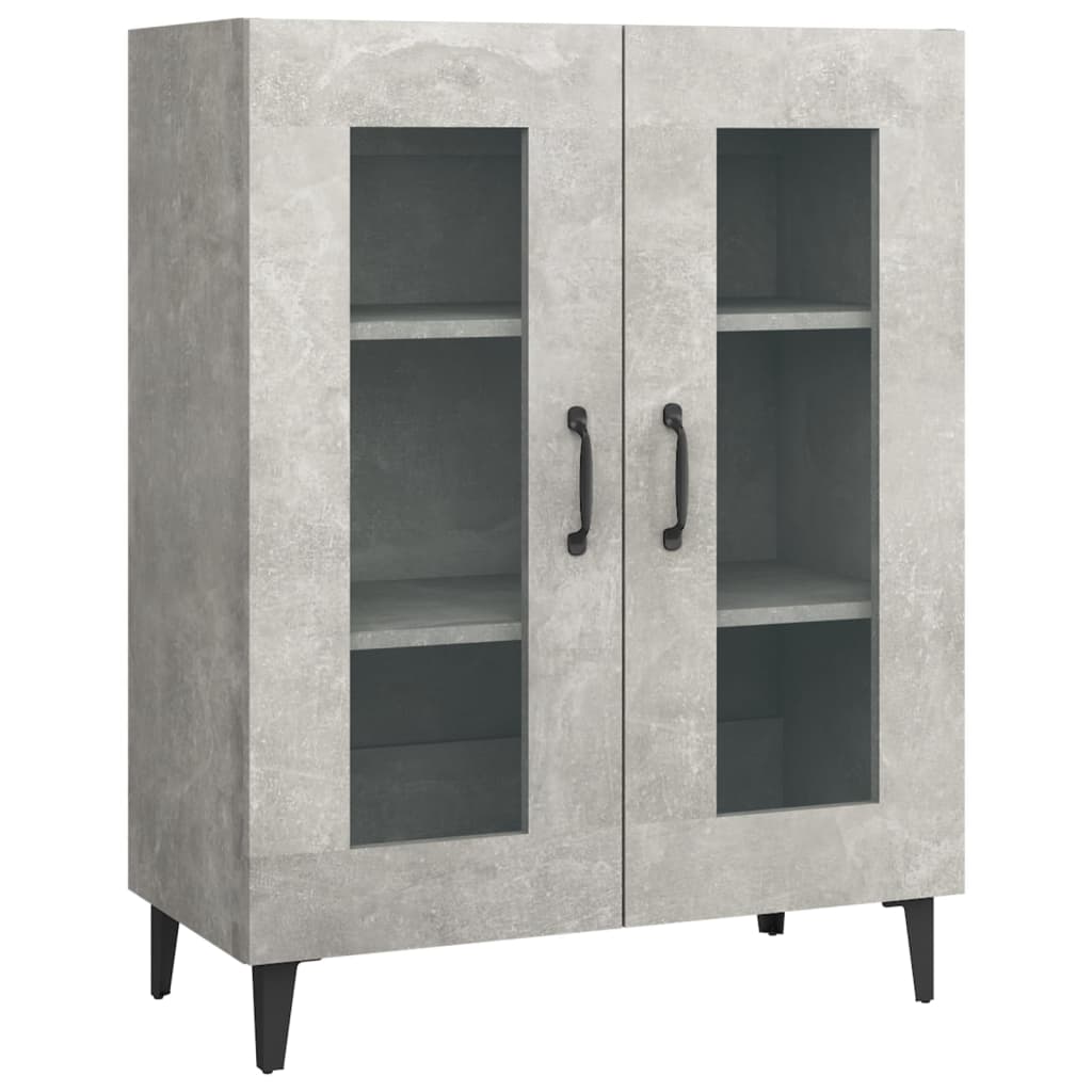 Buffet gris béton 69,5x34x90 cm bois d'ingénierie - XIOS