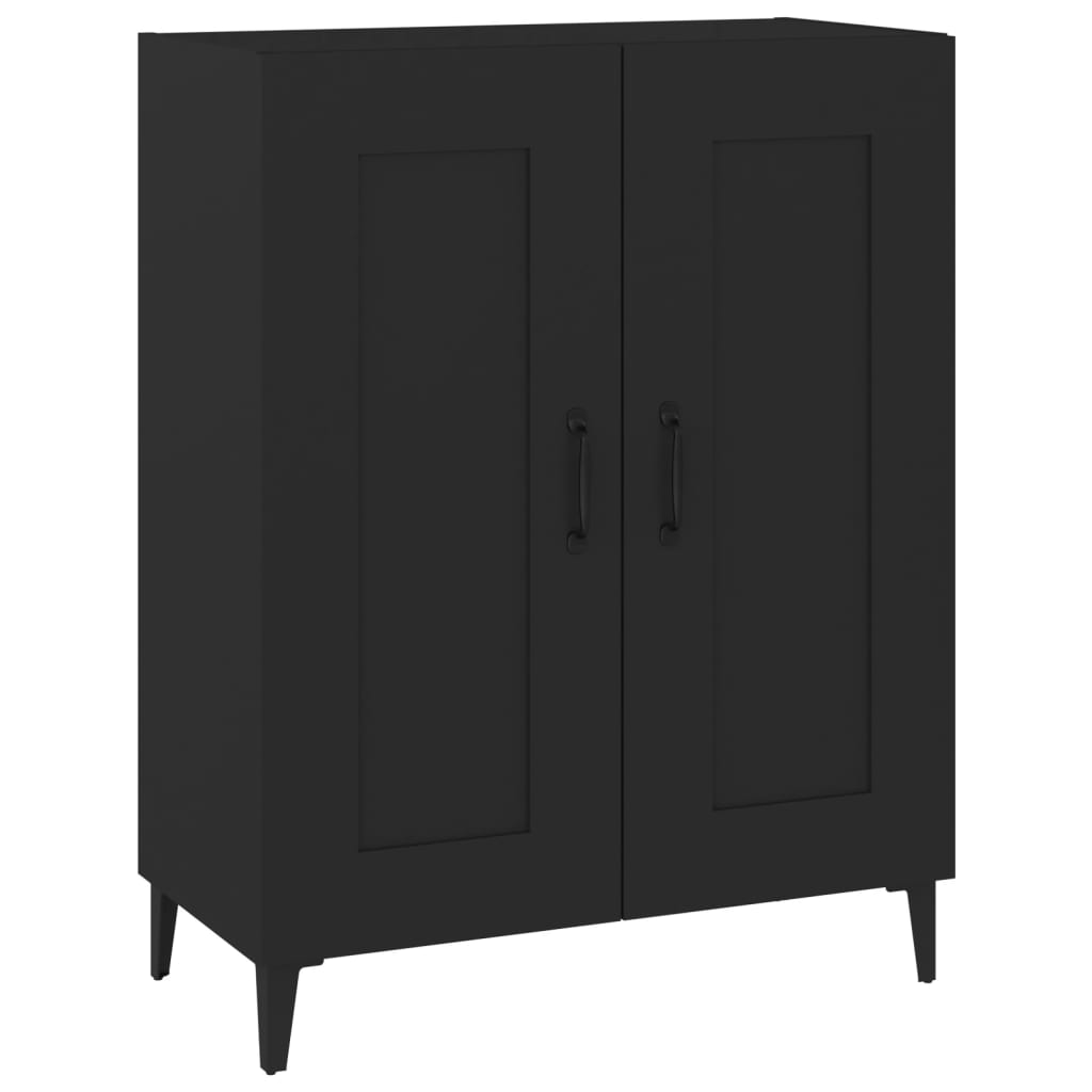 Buffet Noir 69,5x34x90 cm Bois d'ingénierie - XIOS