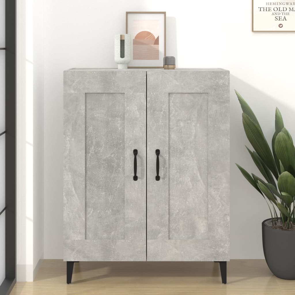Buffet Gris béton 69,5x34x90 cm Bois d'ingénierie - XIOS