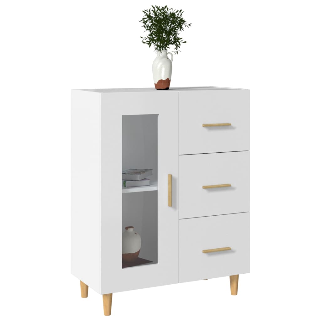 Buffet blanc 69,5x34x90 cm bois d'ingénierie - XIOS