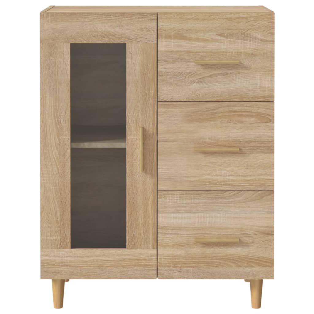 Buffet chêne sonoma 69,5x34x90 cm bois d'ingénierie - XIOS