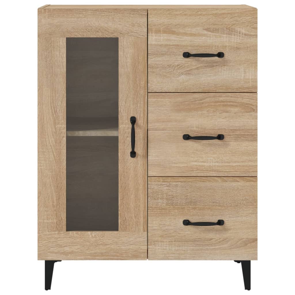 Buffet chêne sonoma 69,5x34x90 cm bois d'ingénierie - XIOS