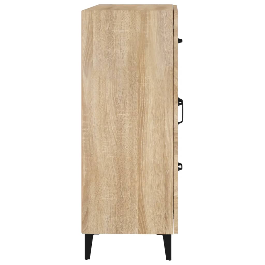 Buffet chêne sonoma 69,5x34x90 cm bois d'ingénierie - XIOS