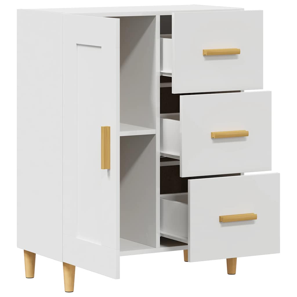 Buffet Blanc 69,5x34x90 cm Bois d'ingénierie - XIOS