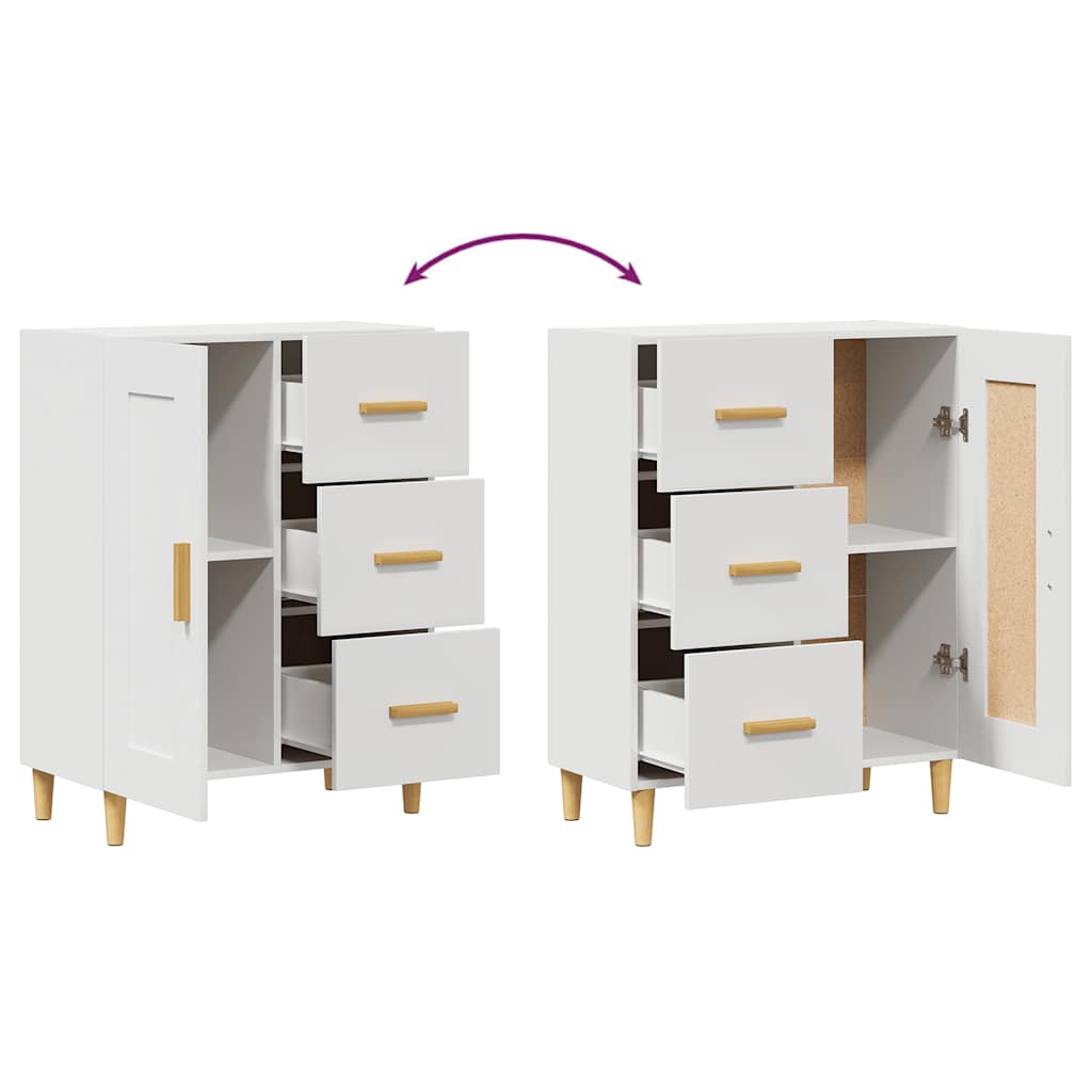 Buffet Blanc 69,5x34x90 cm Bois d'ingénierie - XIOS