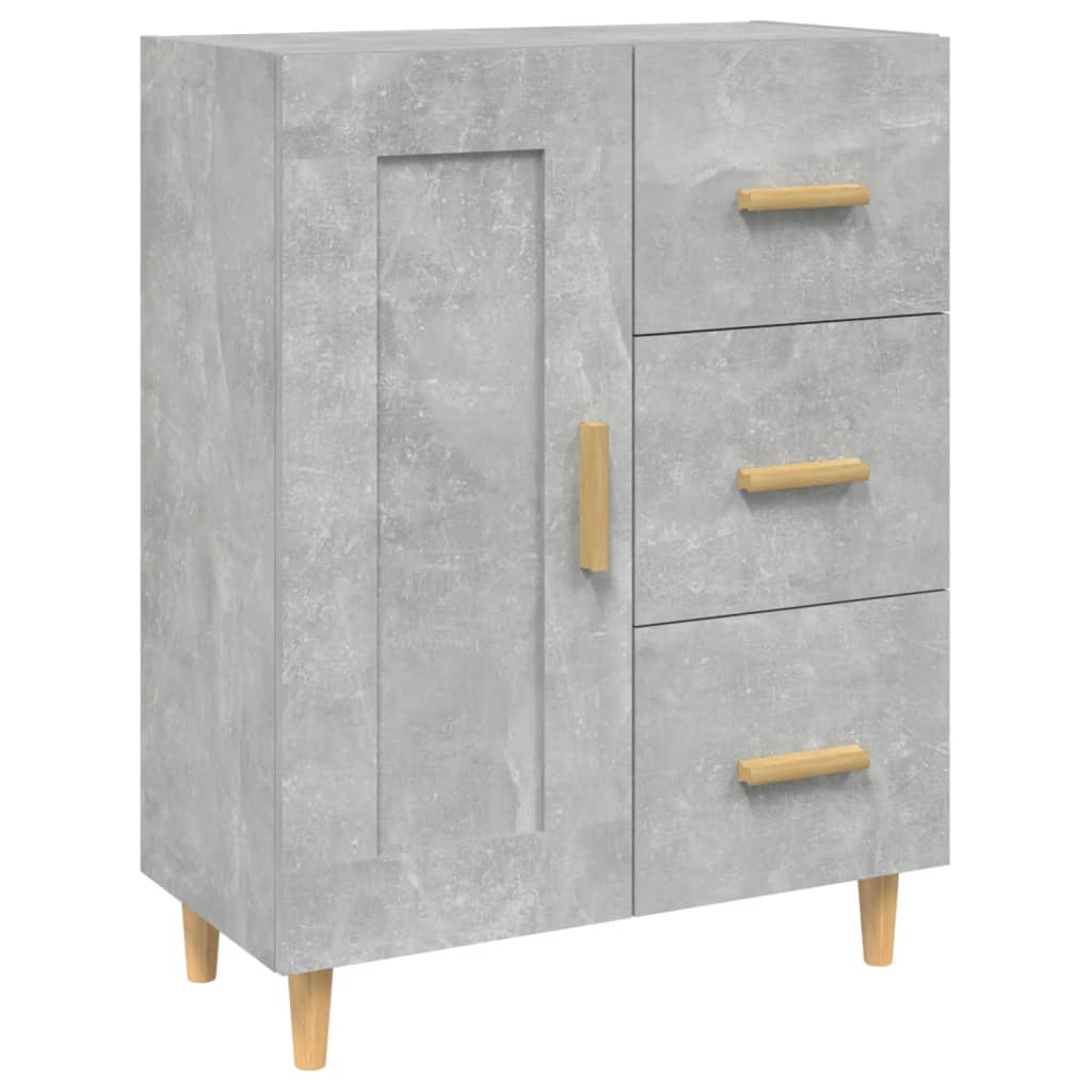 Buffet Gris béton 69,5x34x90 cm Bois d'ingénierie - XIOS