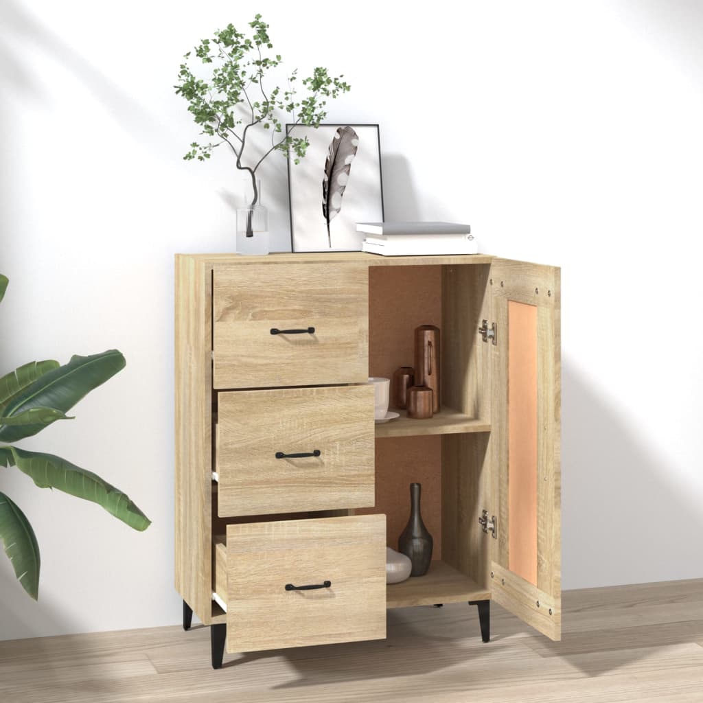 Buffet Chêne sonoma 69,5x34x90 cm Bois d'ingénierie - XIOS
