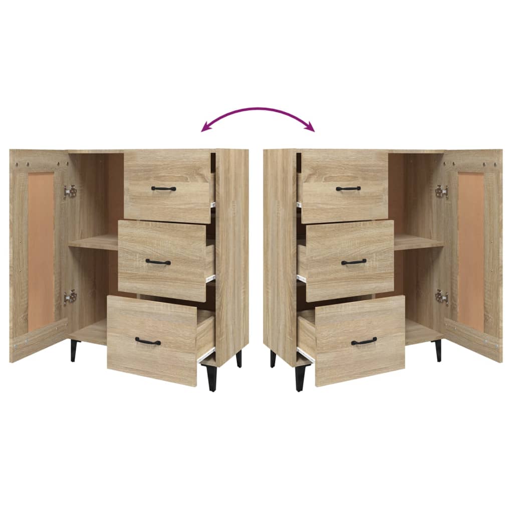 Buffet Chêne sonoma 69,5x34x90 cm Bois d'ingénierie - XIOS