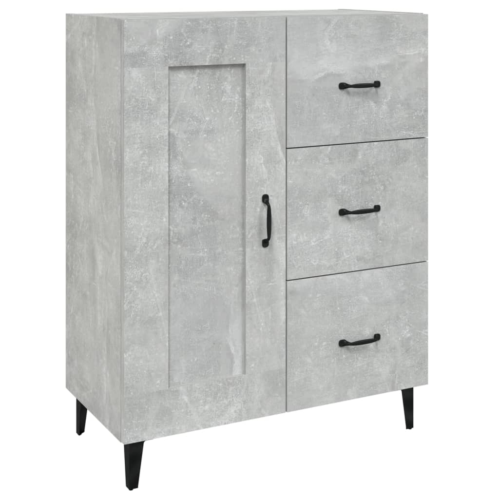 Buffet Gris béton 69,5x34x90 cm Bois d'ingénierie - XIOS