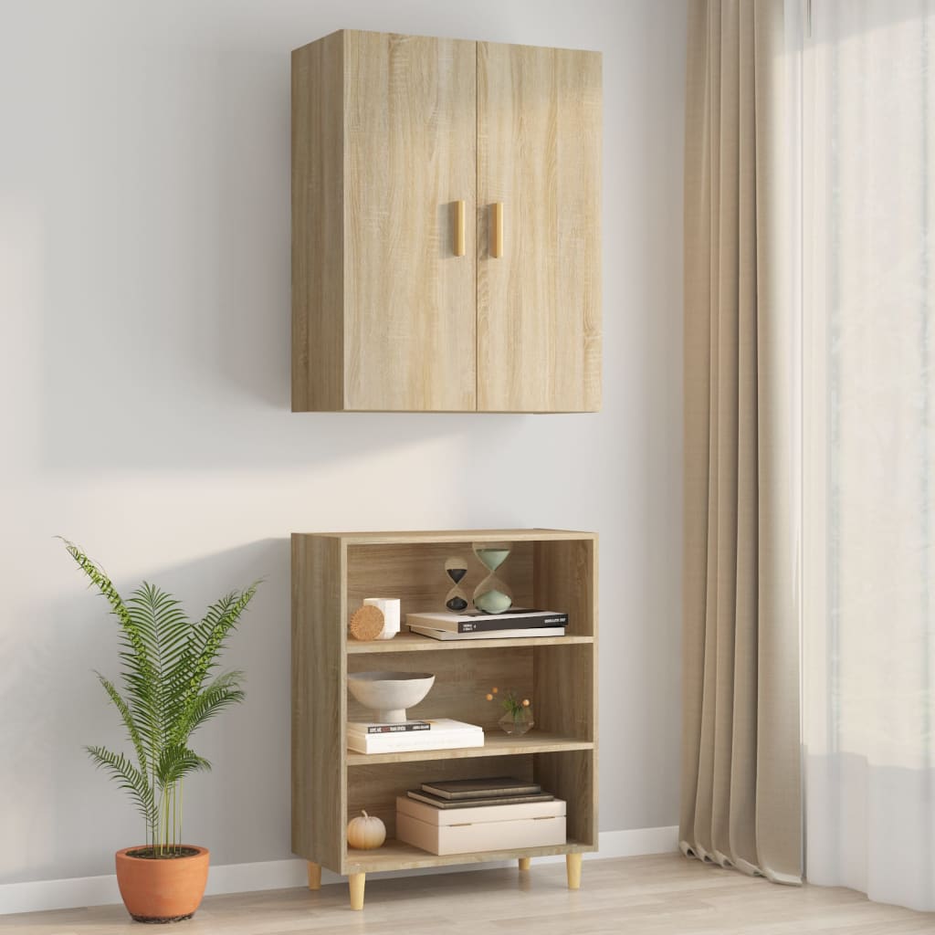 Armoire murale suspendue Chêne sonoma 69,5x34x90 cm - XIOS
