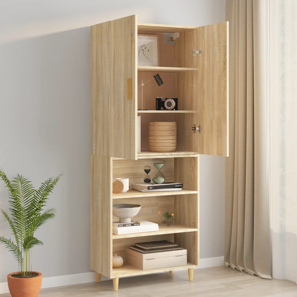 Armoire murale suspendue Chêne sonoma 69,5x34x90 cm - XIOS
