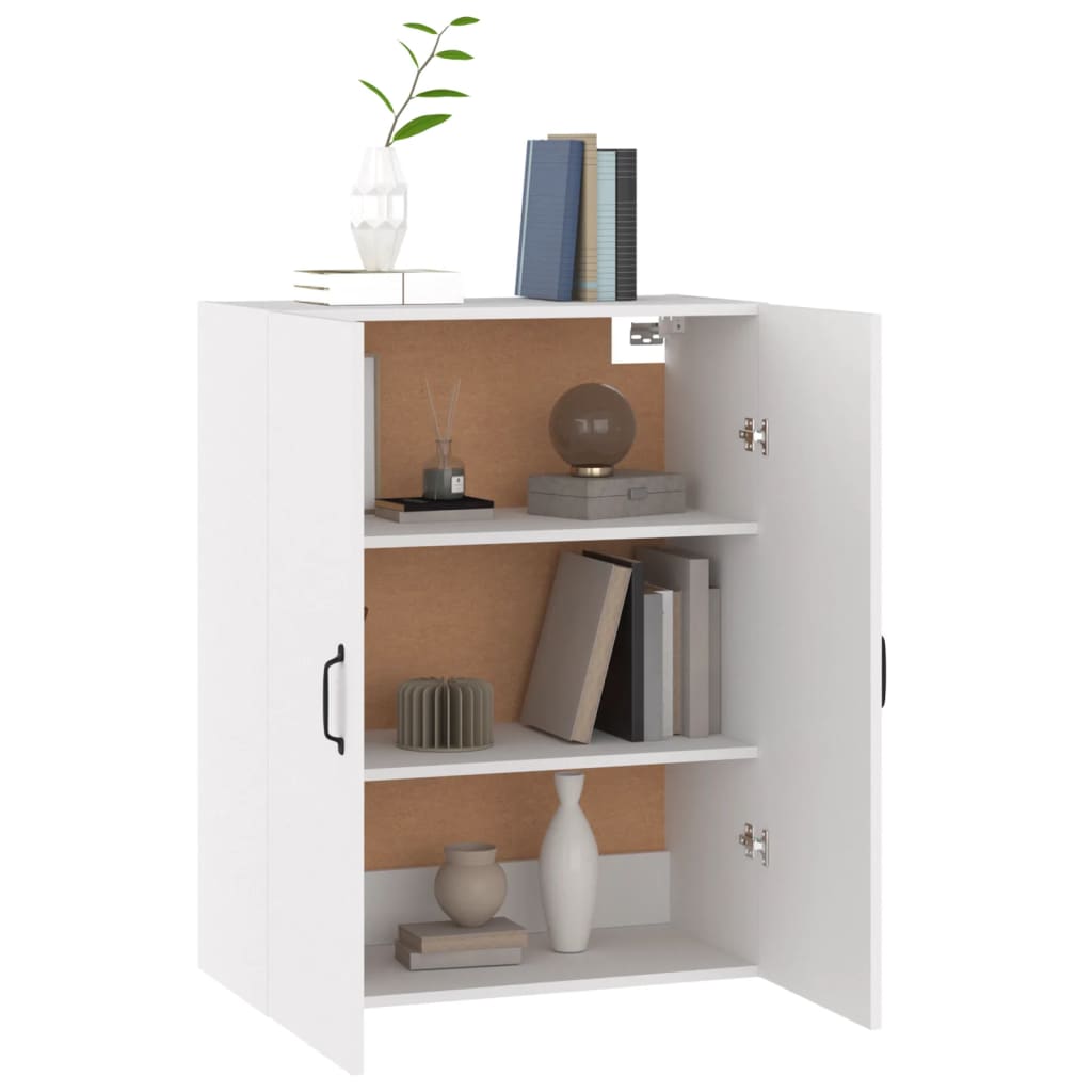 Armoire suspendue Blanc 69,5x34x90 cm Bois d'ingénierie - XIOS