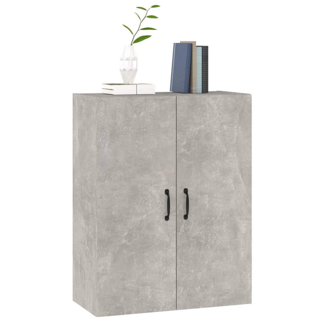 Armoire suspendue Gris béton 69,5x34x90 cm Bois d'ingénierie - XIOS