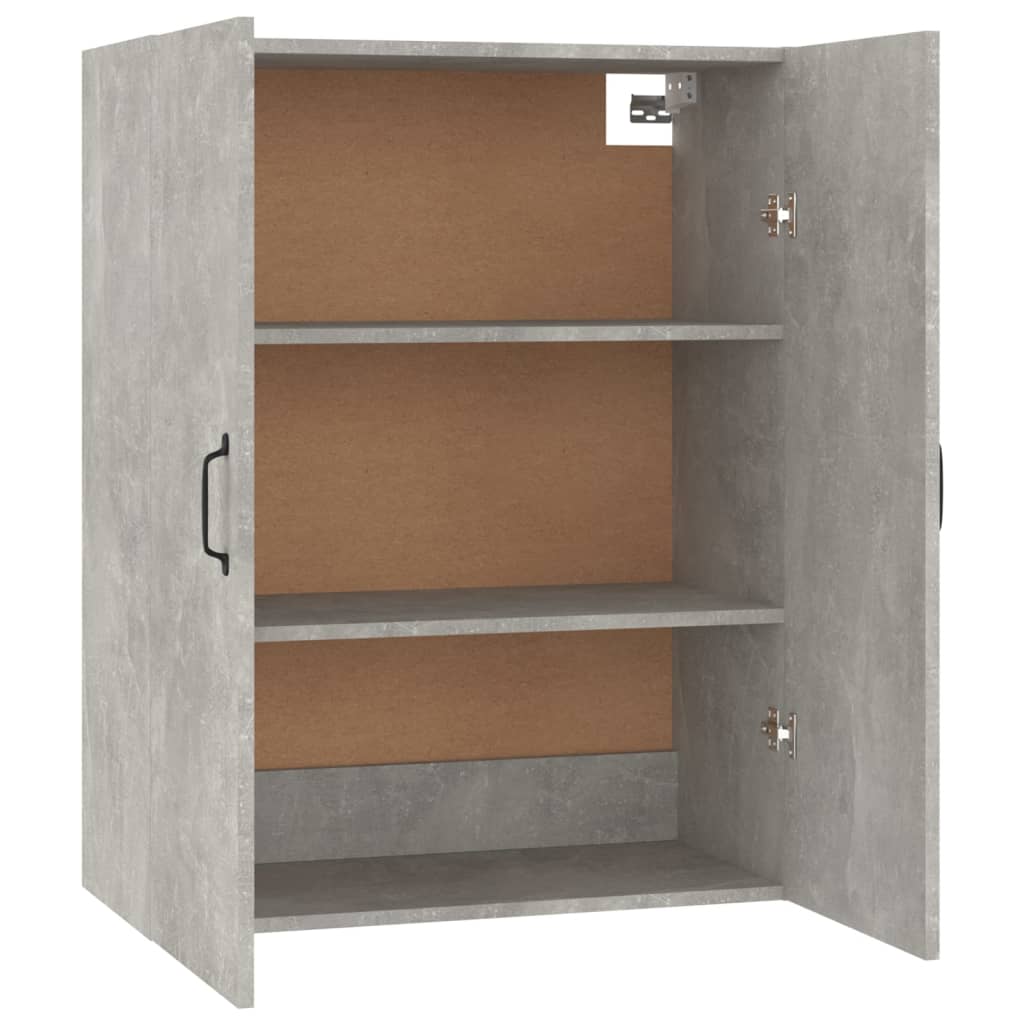 Armoire suspendue Gris béton 69,5x34x90 cm Bois d'ingénierie - XIOS
