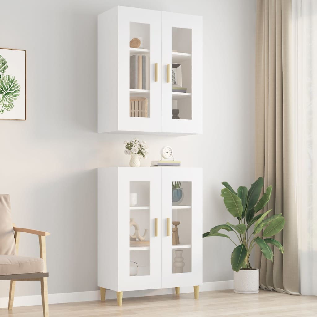 Armoire murale suspendue Blanc 69,5x34x90 cm - XIOS