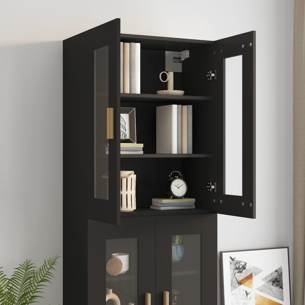 Armoire murale suspendue Noir 69,5x34x90 cm - XIOS