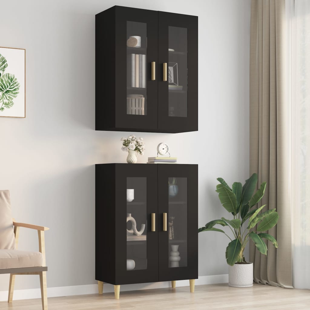 Armoire murale suspendue Noir 69,5x34x90 cm - XIOS