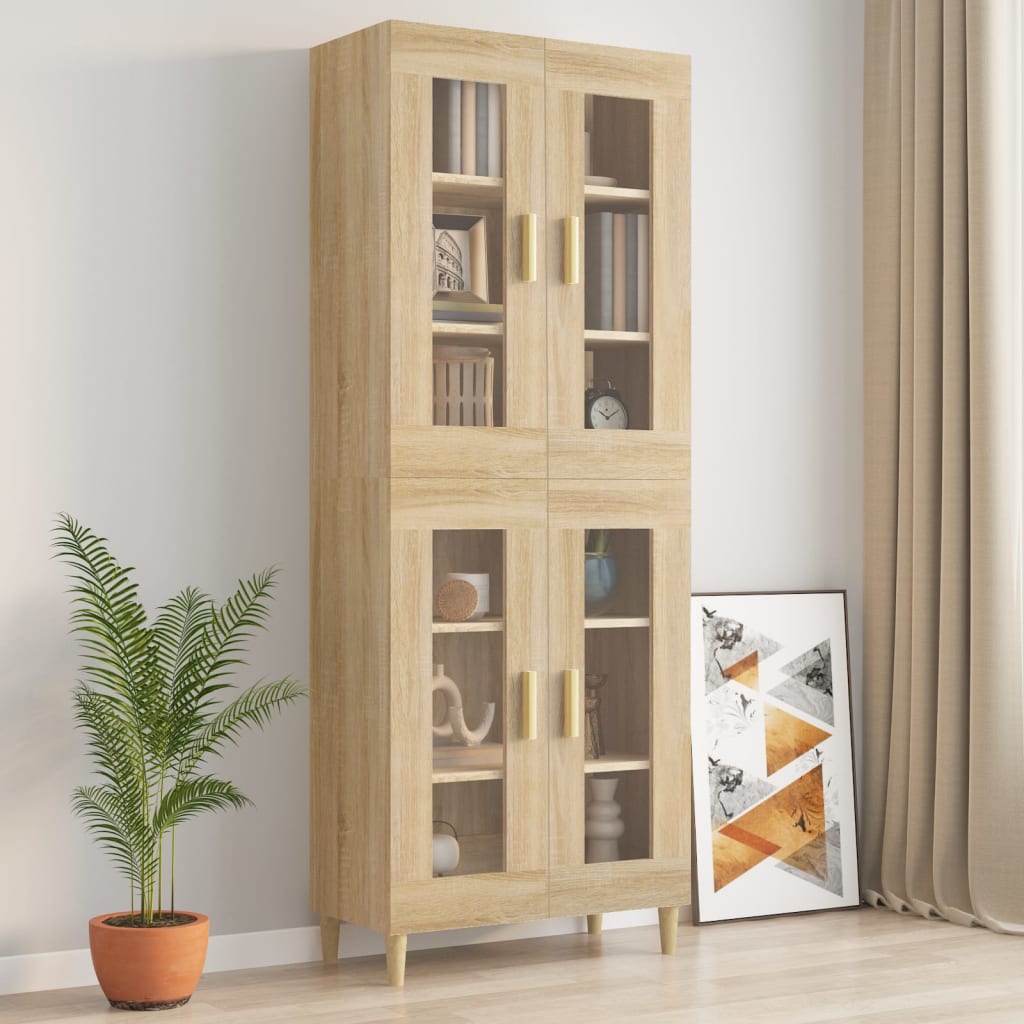 Armoire murale suspendue Chêne sonoma 69,5x34x90 cm - XIOS