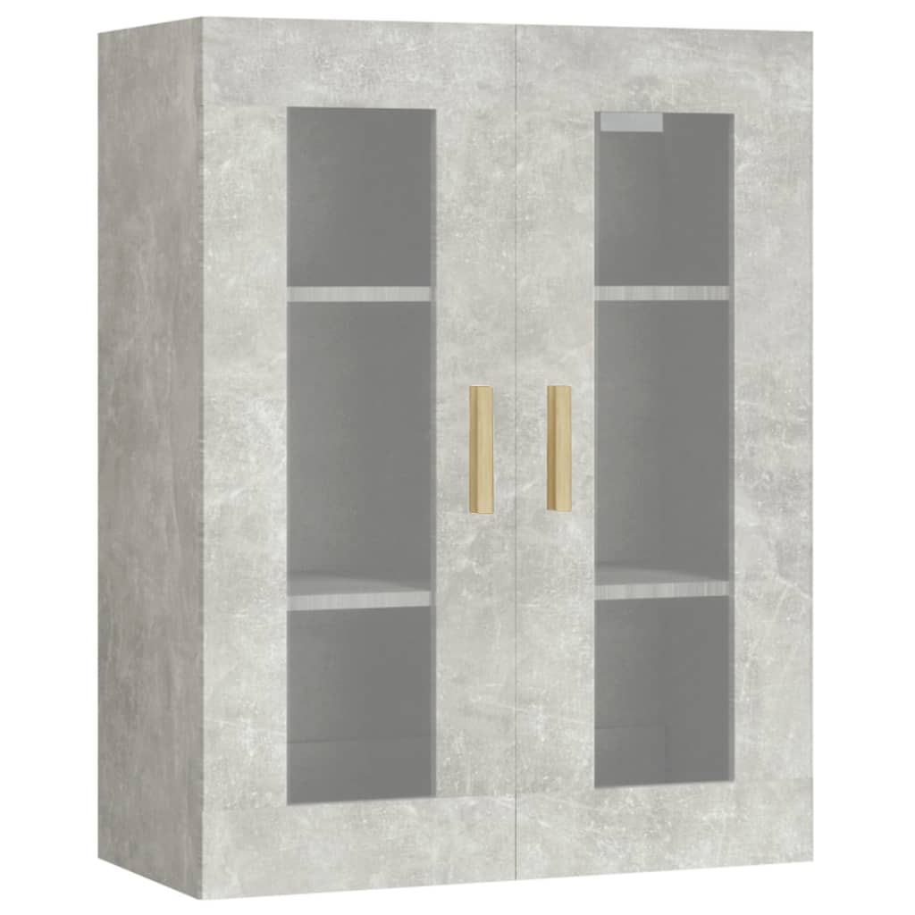 Armoire murale suspendue Gris béton 69,5x34x90 cm - XIOS