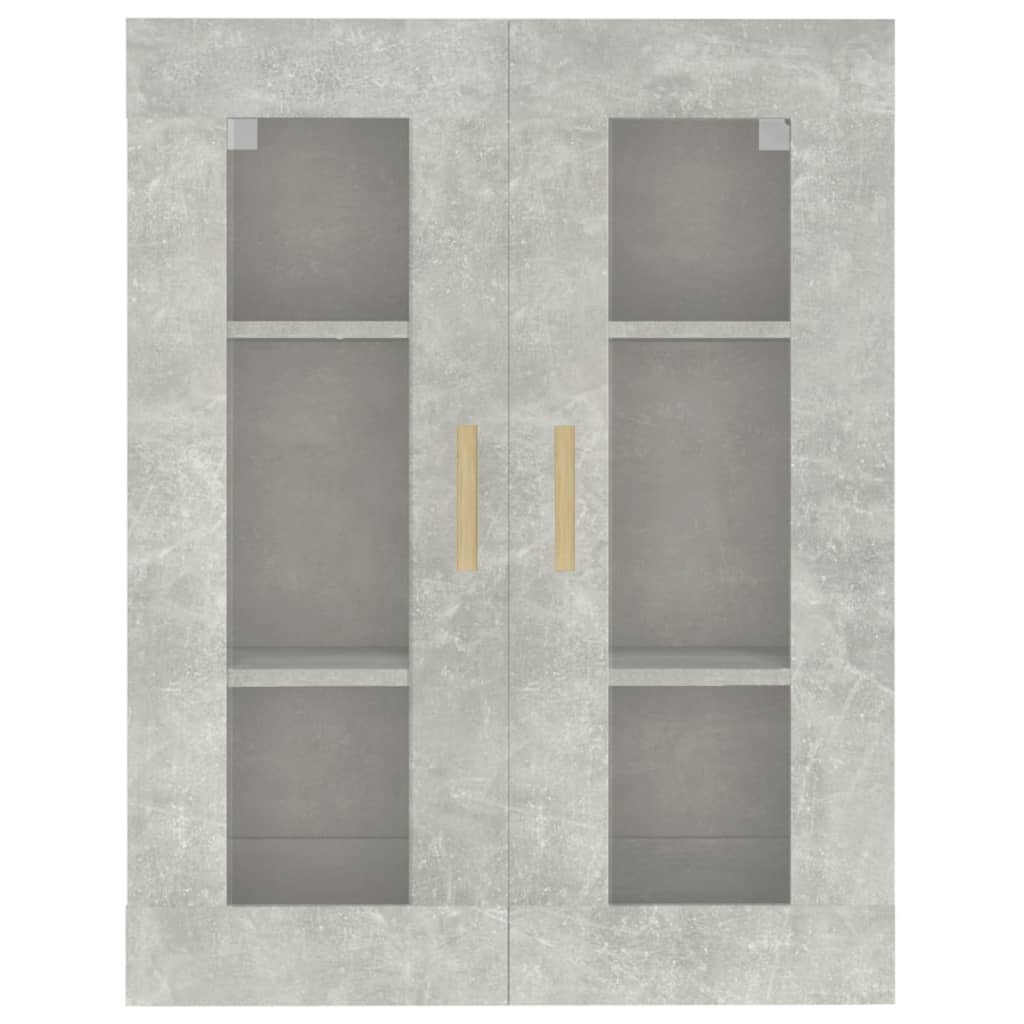 Armoire murale suspendue Gris béton 69,5x34x90 cm - XIOS