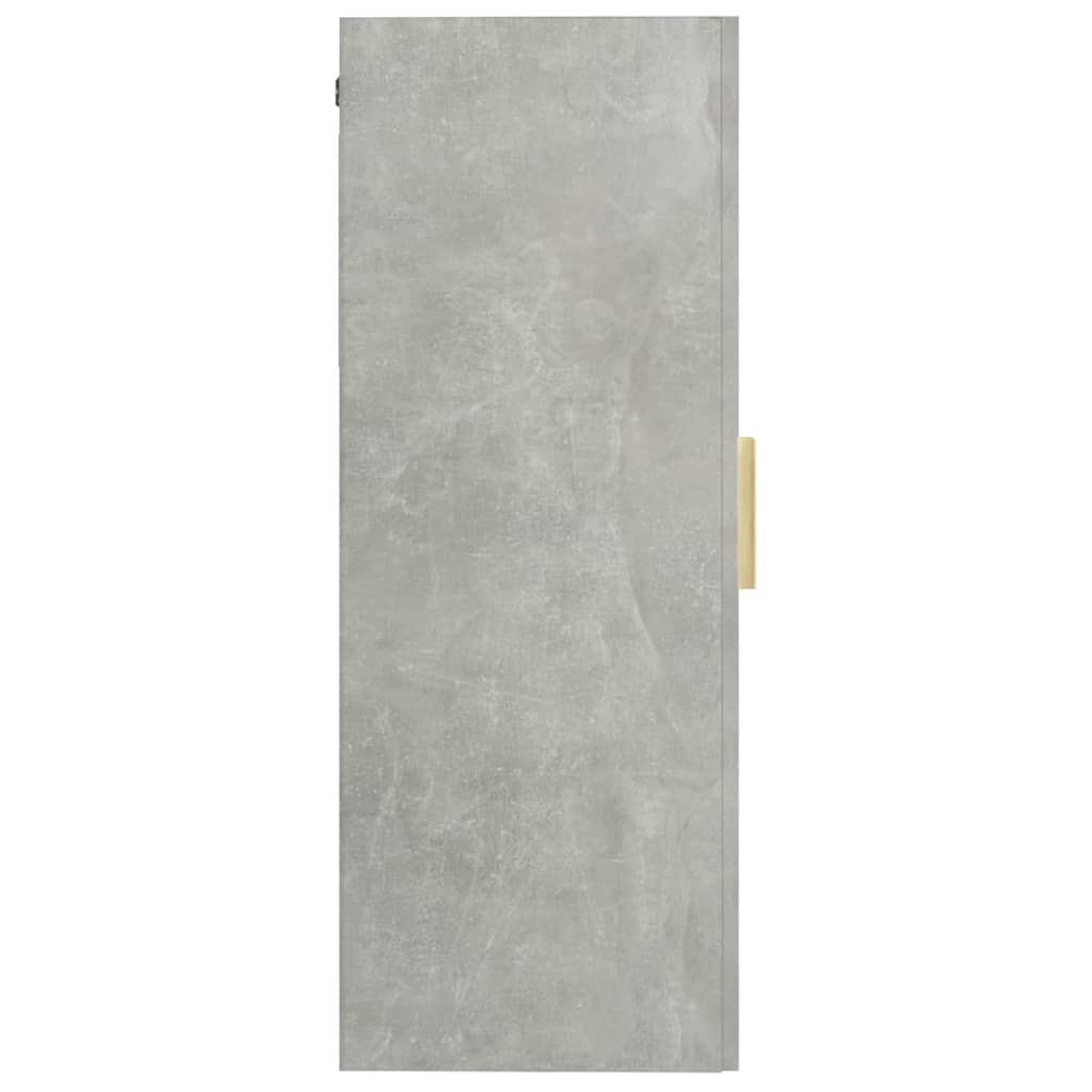 Armoire murale suspendue Gris béton 69,5x34x90 cm - XIOS