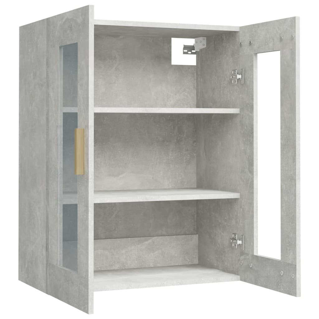 Armoire murale suspendue Gris béton 69,5x34x90 cm - XIOS