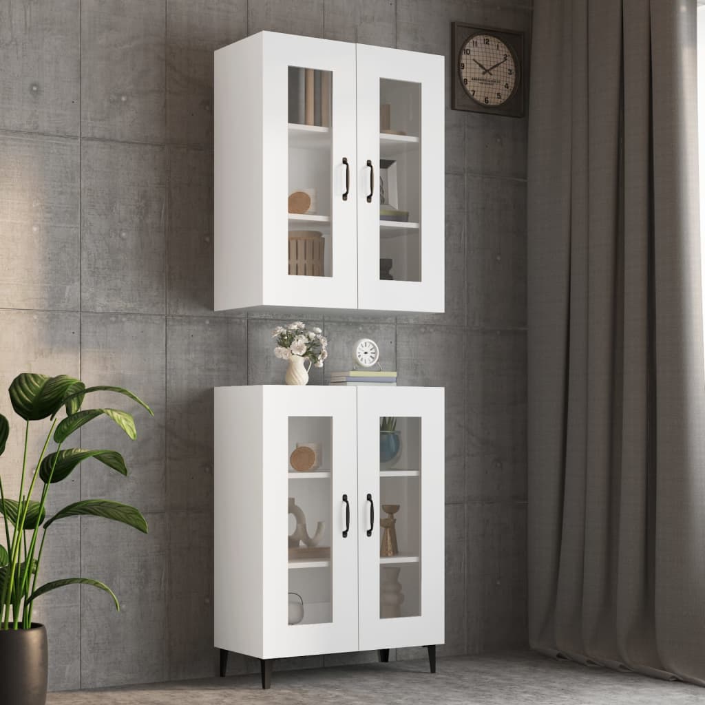 Armoire murale suspendue Blanc 69,5x34x90 cm - XIOS