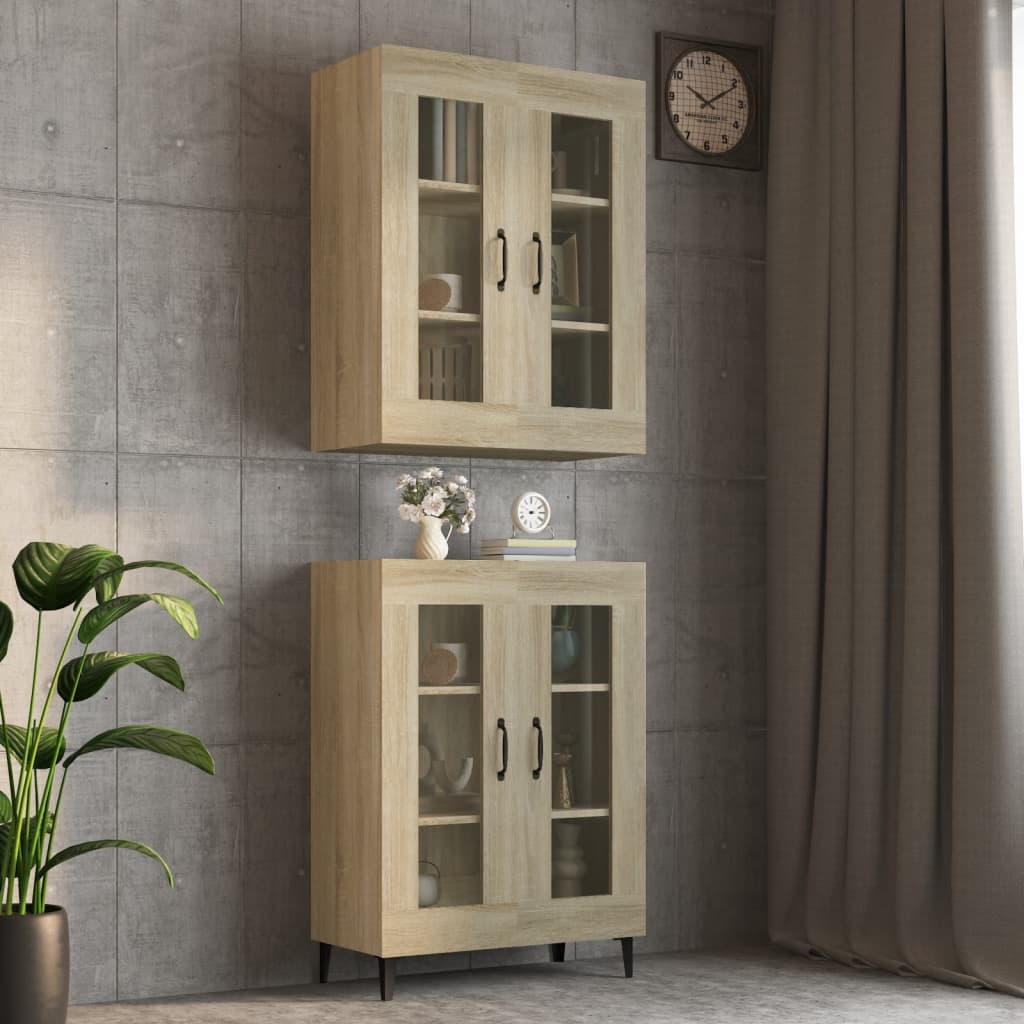 Armoire murale suspendue Chêne sonoma 69,5x34x90 cm - XIOS