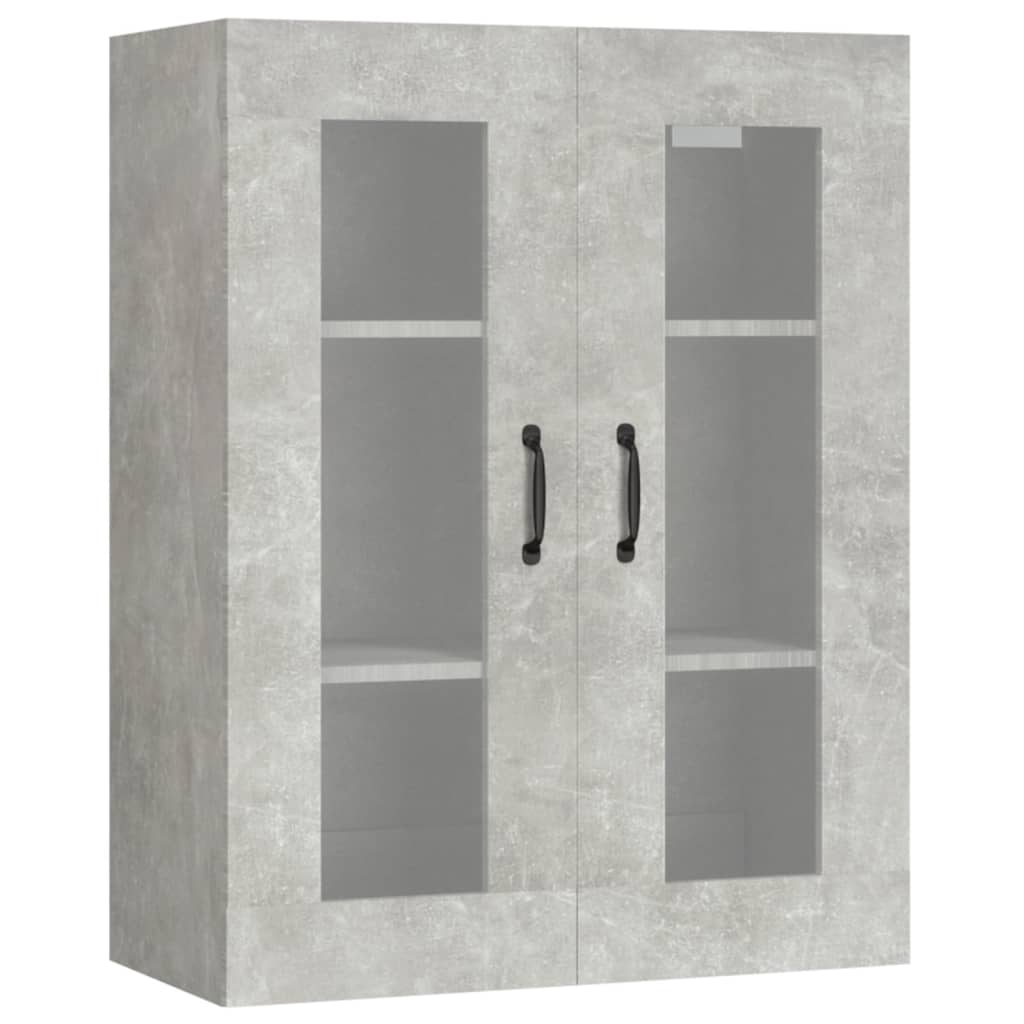 Armoire murale suspendue Gris béton 69,5x34x90 cm - XIOS