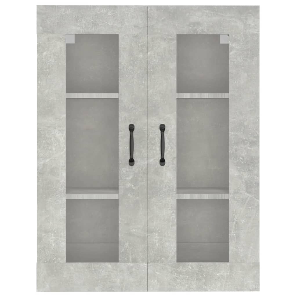 Armoire murale suspendue Gris béton 69,5x34x90 cm - XIOS