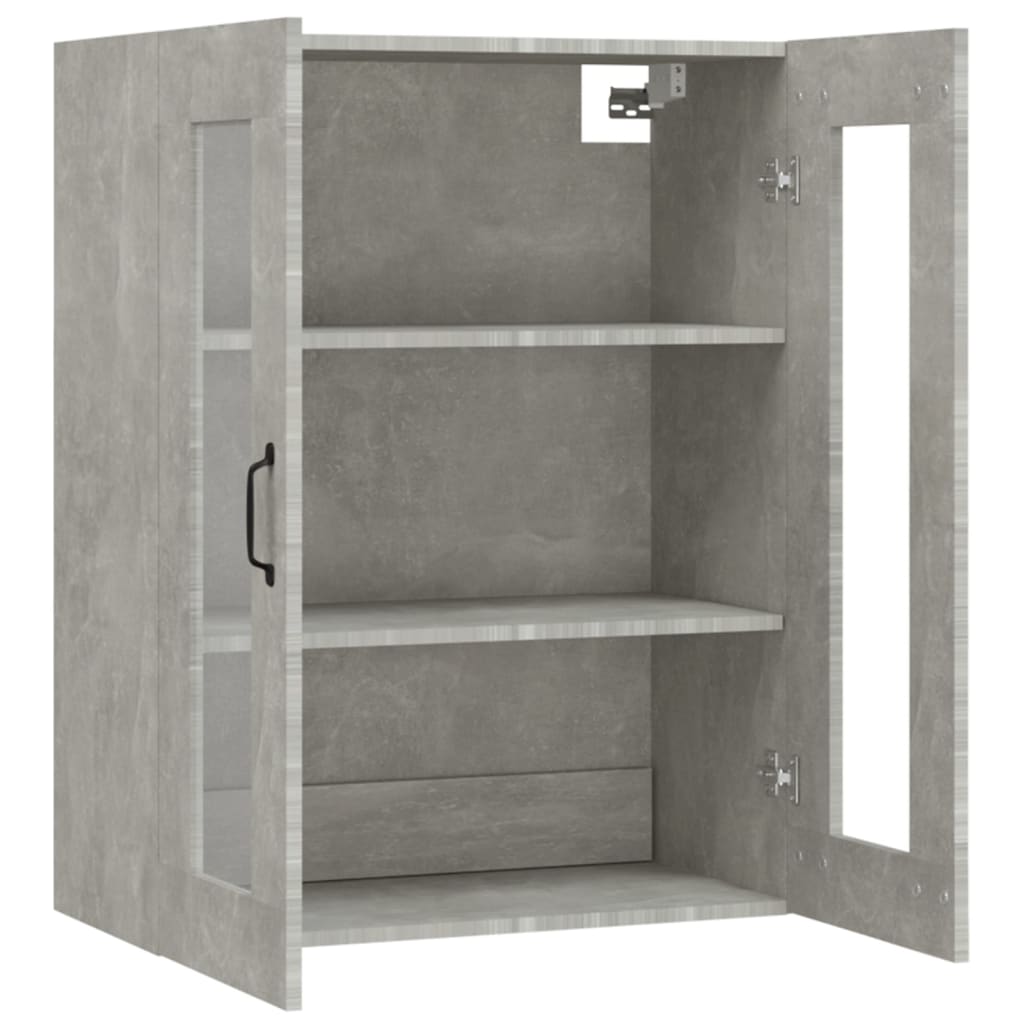 Armoire murale suspendue Gris béton 69,5x34x90 cm - XIOS