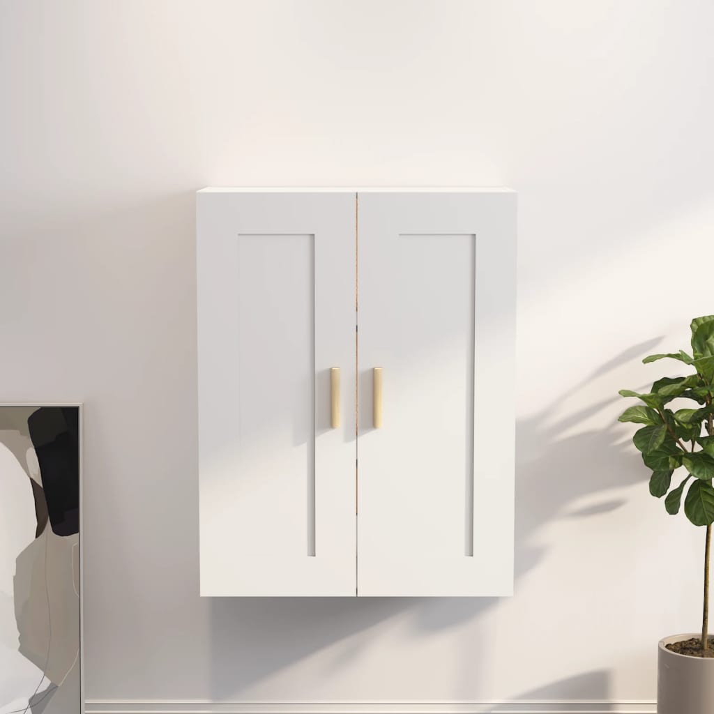 Armoire murale blanc 69,5x32,5x90 cm bois d'ingénierie - XIOS