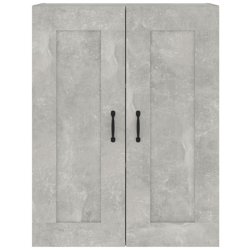 Armoire murale suspendue Gris béton 69,5x32,5x90 cm - XIOS