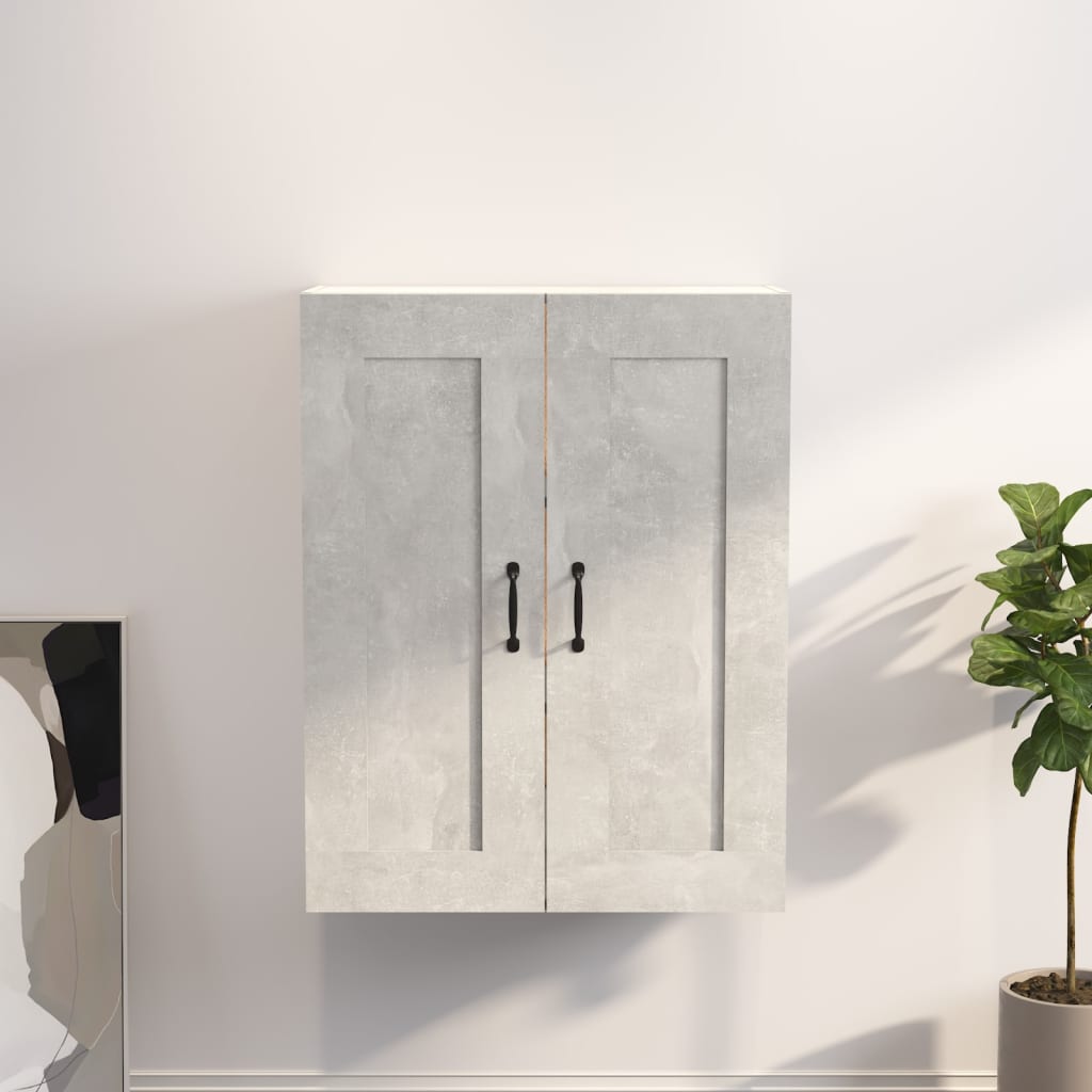 Armoire murale suspendue Gris béton 69,5x32,5x90 cm - XIOS