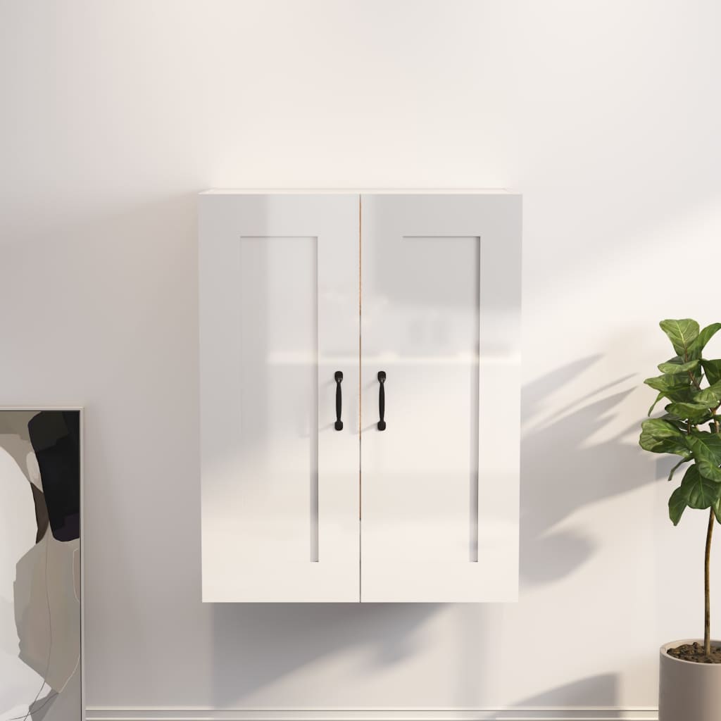 Armoire murale suspendue Blanc brillant 69,5x32,5x90 cm - XIOS