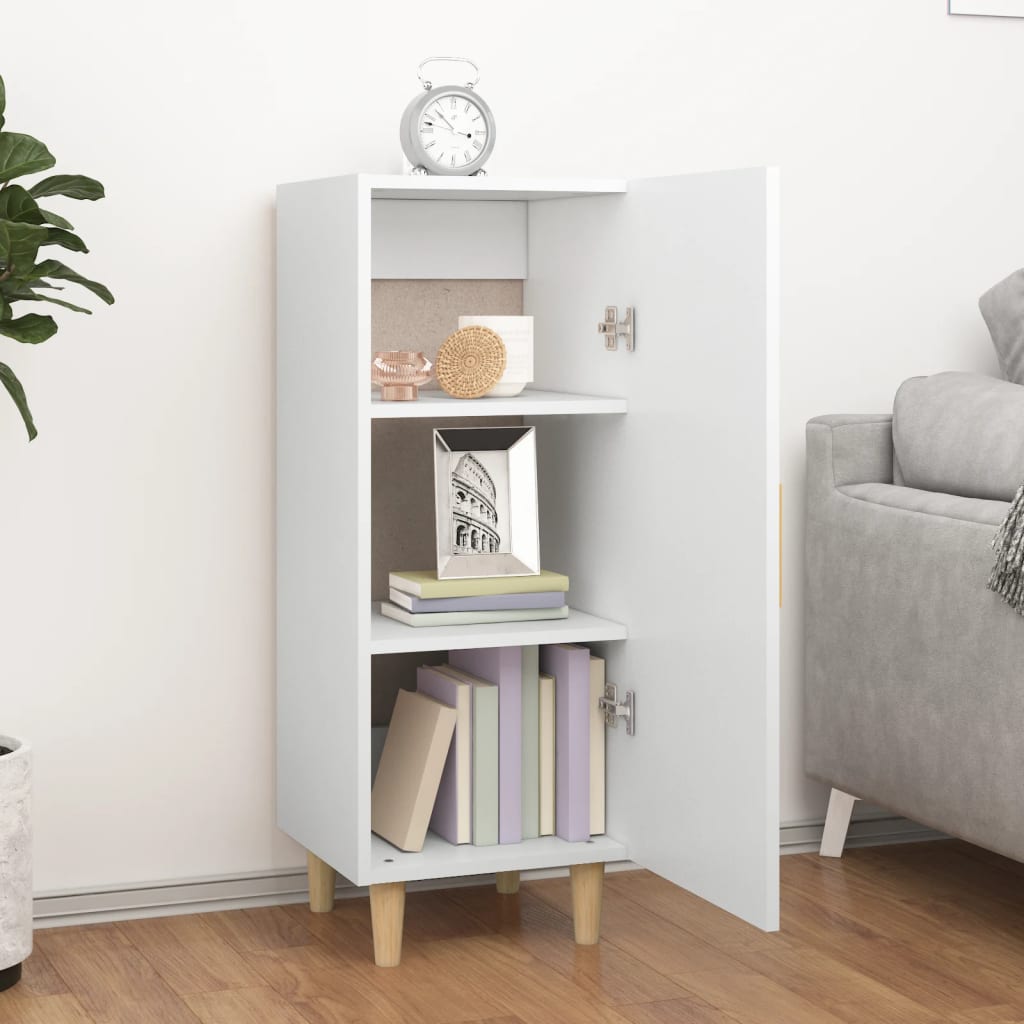 Buffet Blanc 34,5x34x90 cm Bois d'ingénierie - XIOS