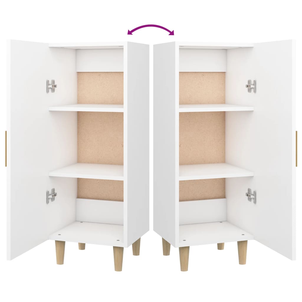 Buffet Blanc 34,5x34x90 cm Bois d'ingénierie - XIOS