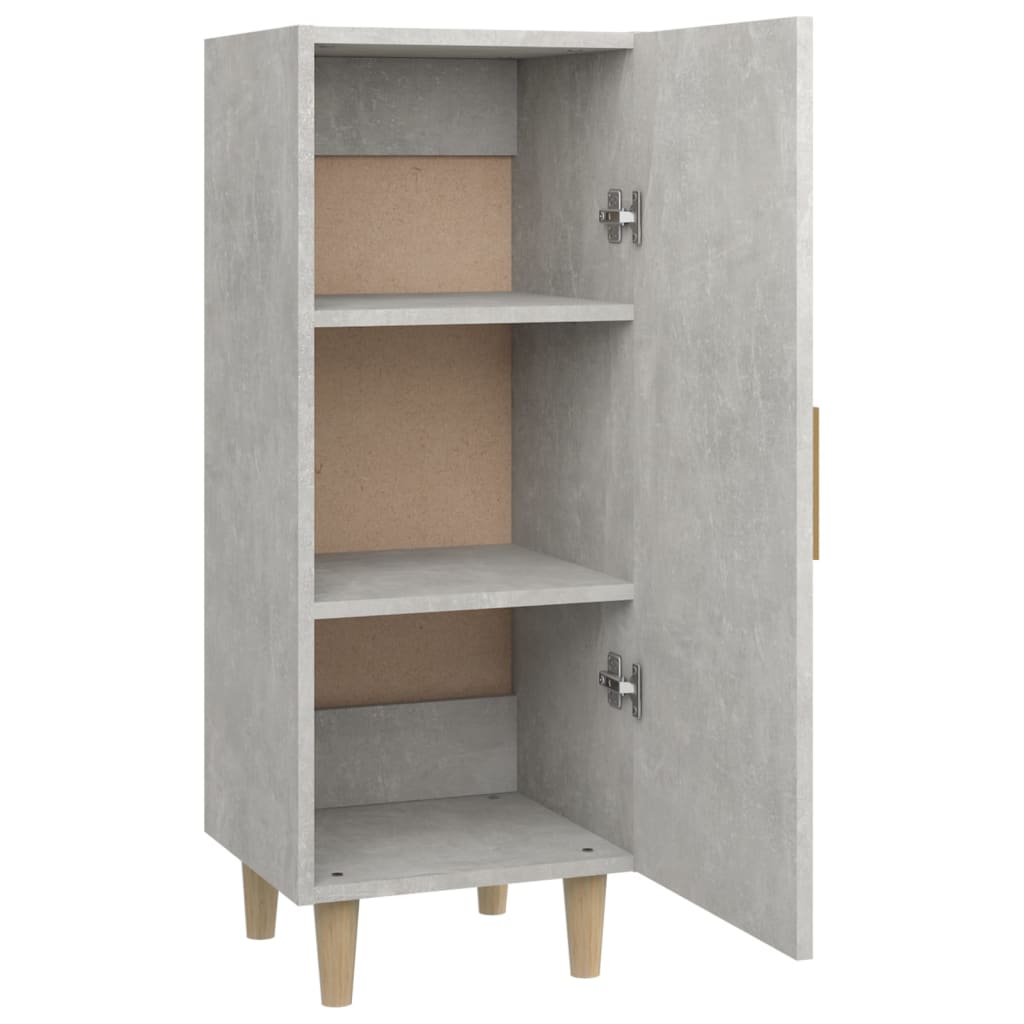 Buffet Gris béton 34,5x34x90 cm Bois d'ingénierie - XIOS