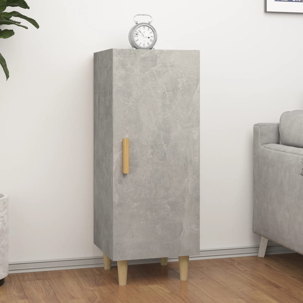 Buffet Gris béton 34,5x34x90 cm Bois d'ingénierie - XIOS