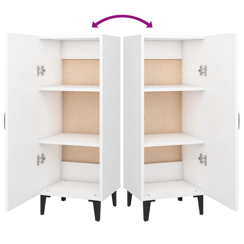 Buffet Blanc 34,5x34x90 cm Bois d'ingénierie - XIOS