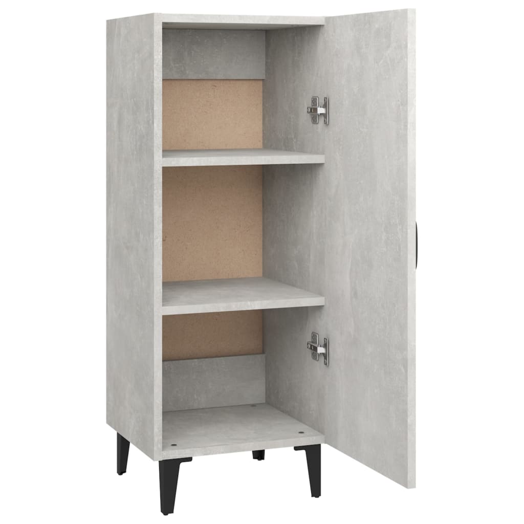 Buffet Gris béton 34,5x34x90 cm Bois d'ingénierie - XIOS