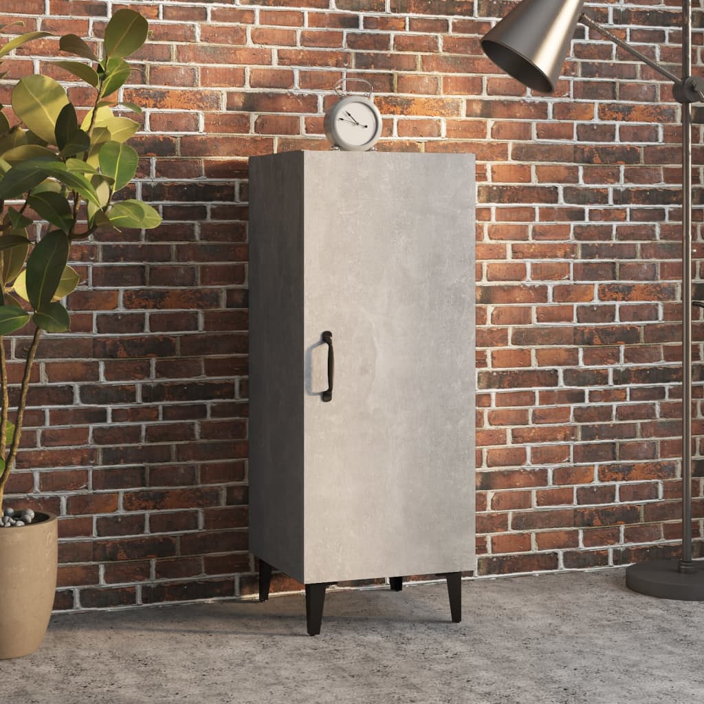 Buffet Gris béton 34,5x34x90 cm Bois d'ingénierie - XIOS