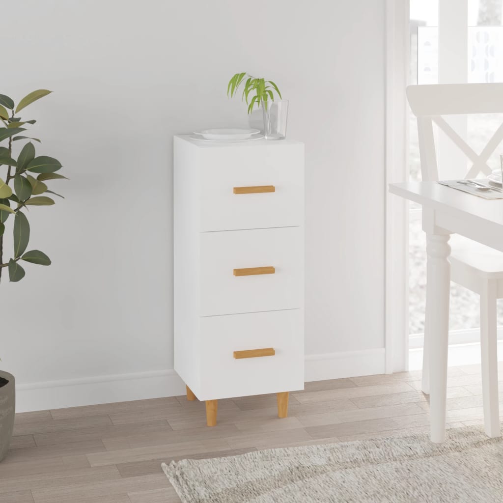 Buffet blanc 34,5x34x90 cm bois d'ingénierie - XIOS
