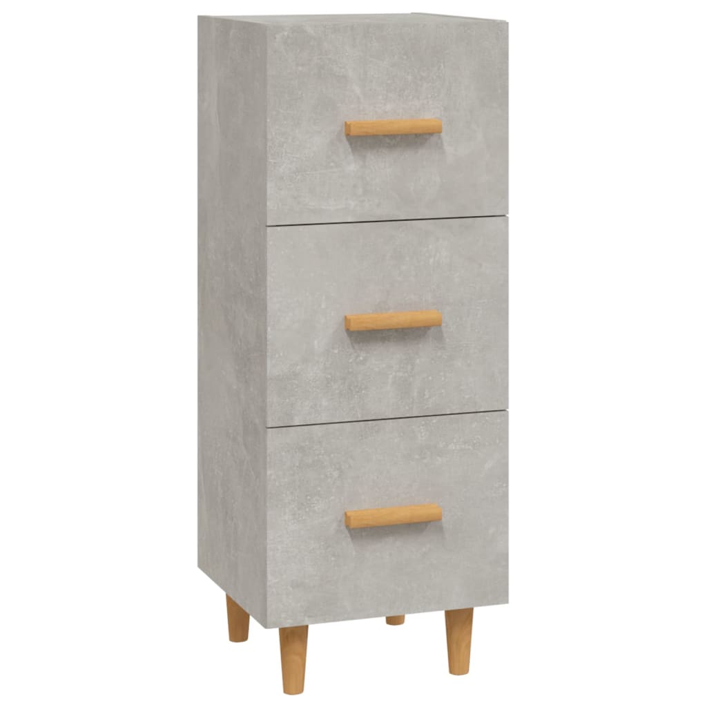 Buffet Gris béton 34,5x34x90 cm Bois d'ingénierie - XIOS