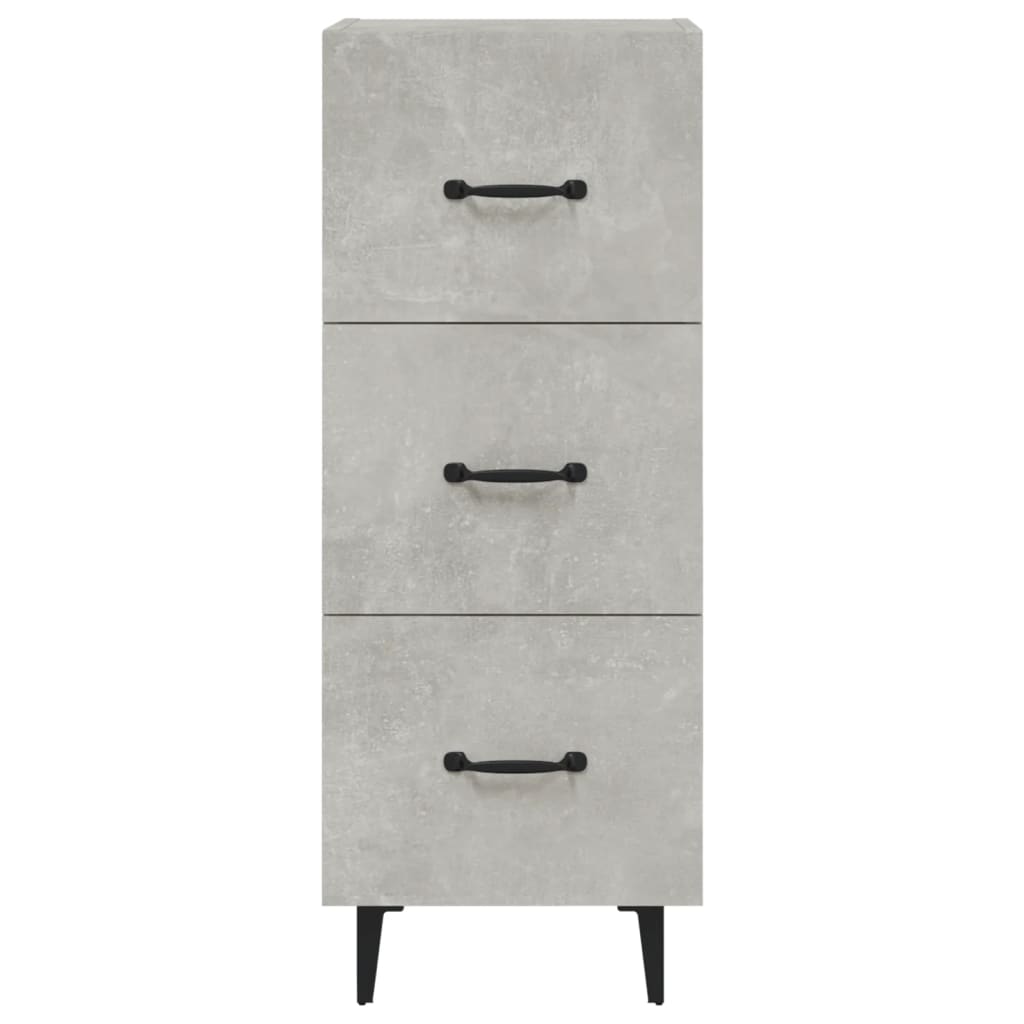 Buffet Gris béton 34,5x34x90 cm Bois d'ingénierie - XIOS