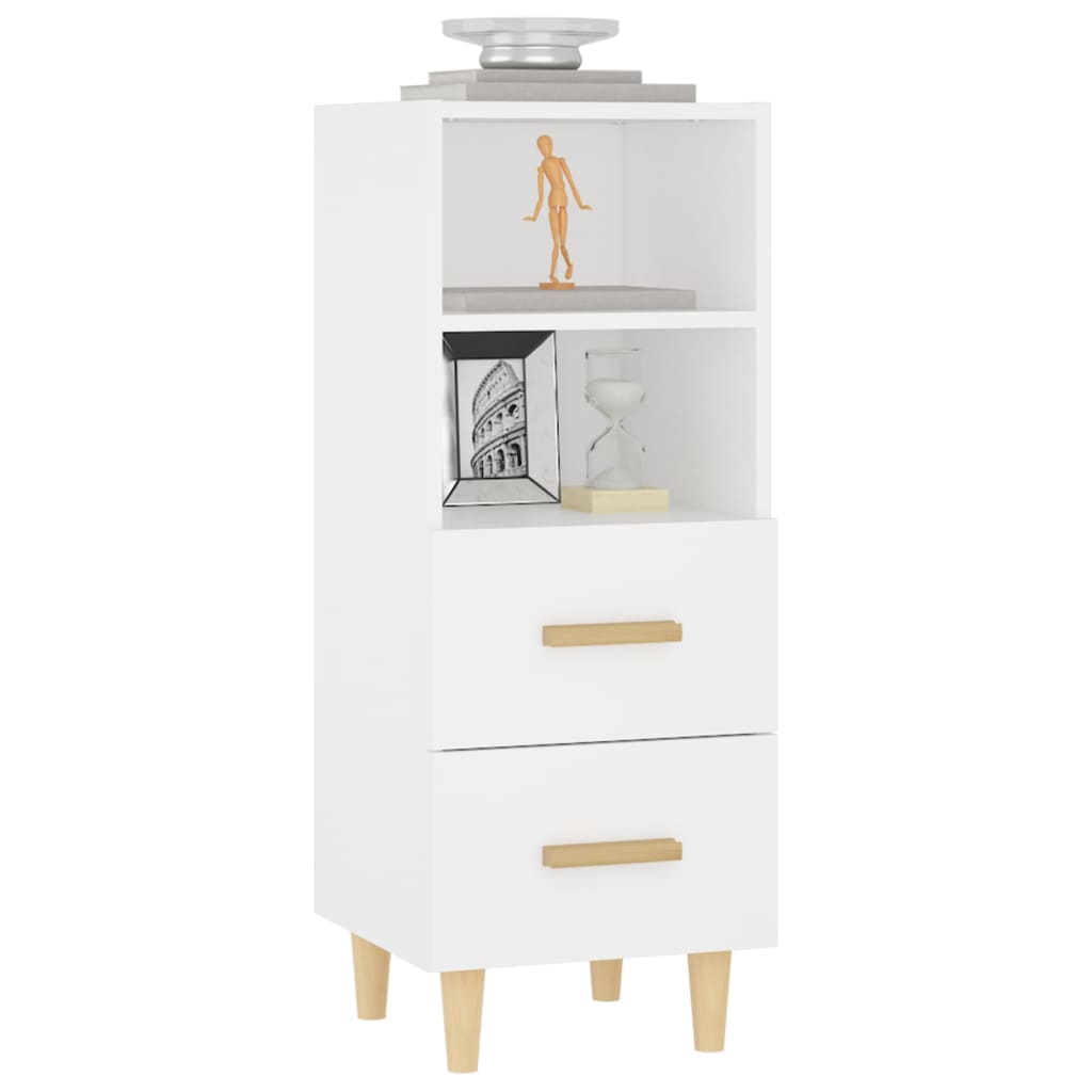 Buffet Blanc 34,5x34x90 cm Bois d'ingénierie - XIOS