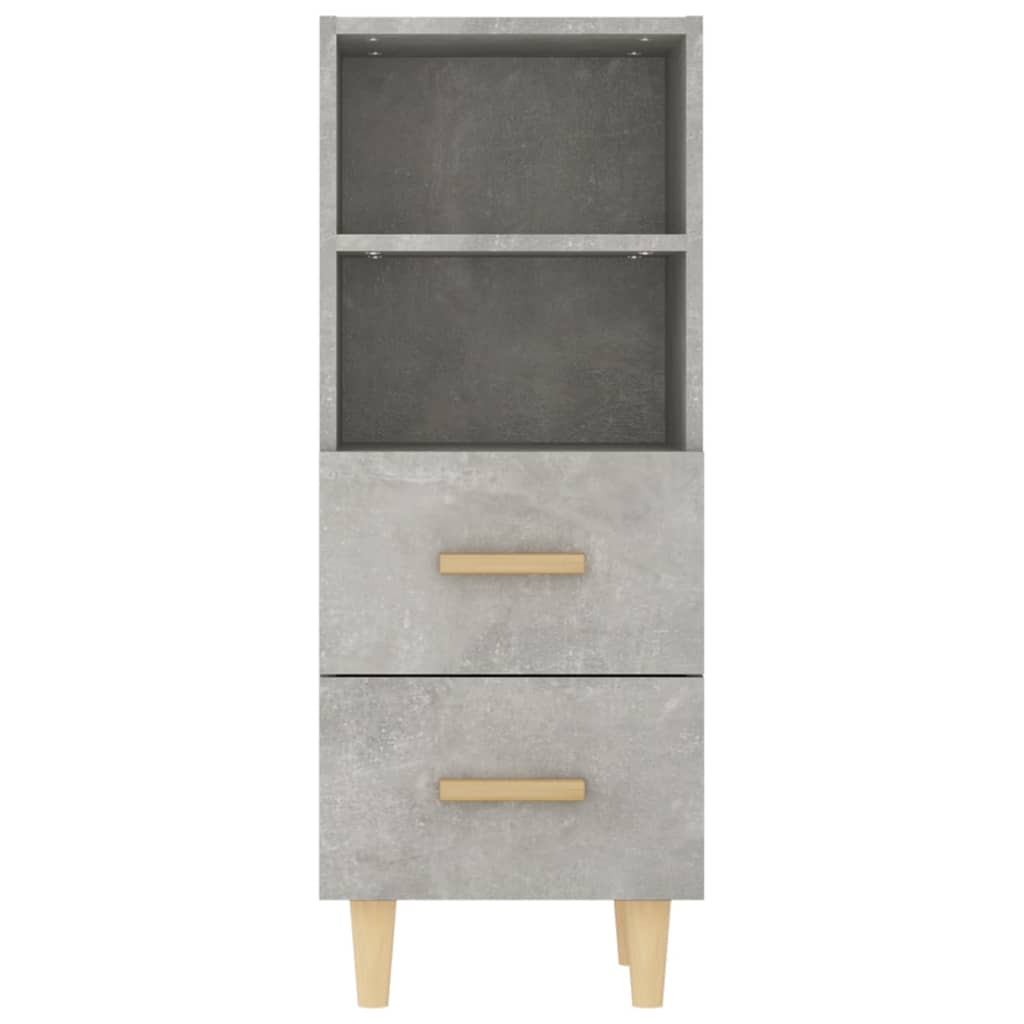 Buffet Gris béton 34,5x34x90 cm Bois d'ingénierie - XIOS